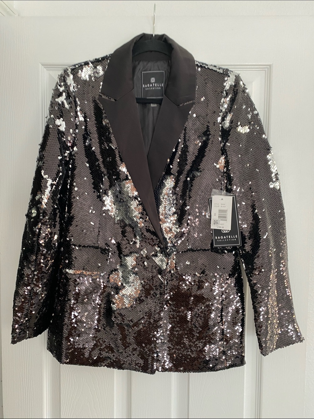 Bagatelle Collection Double Breasted Blazer in Black Size Extra Small NWT - Picture 1 of 9
